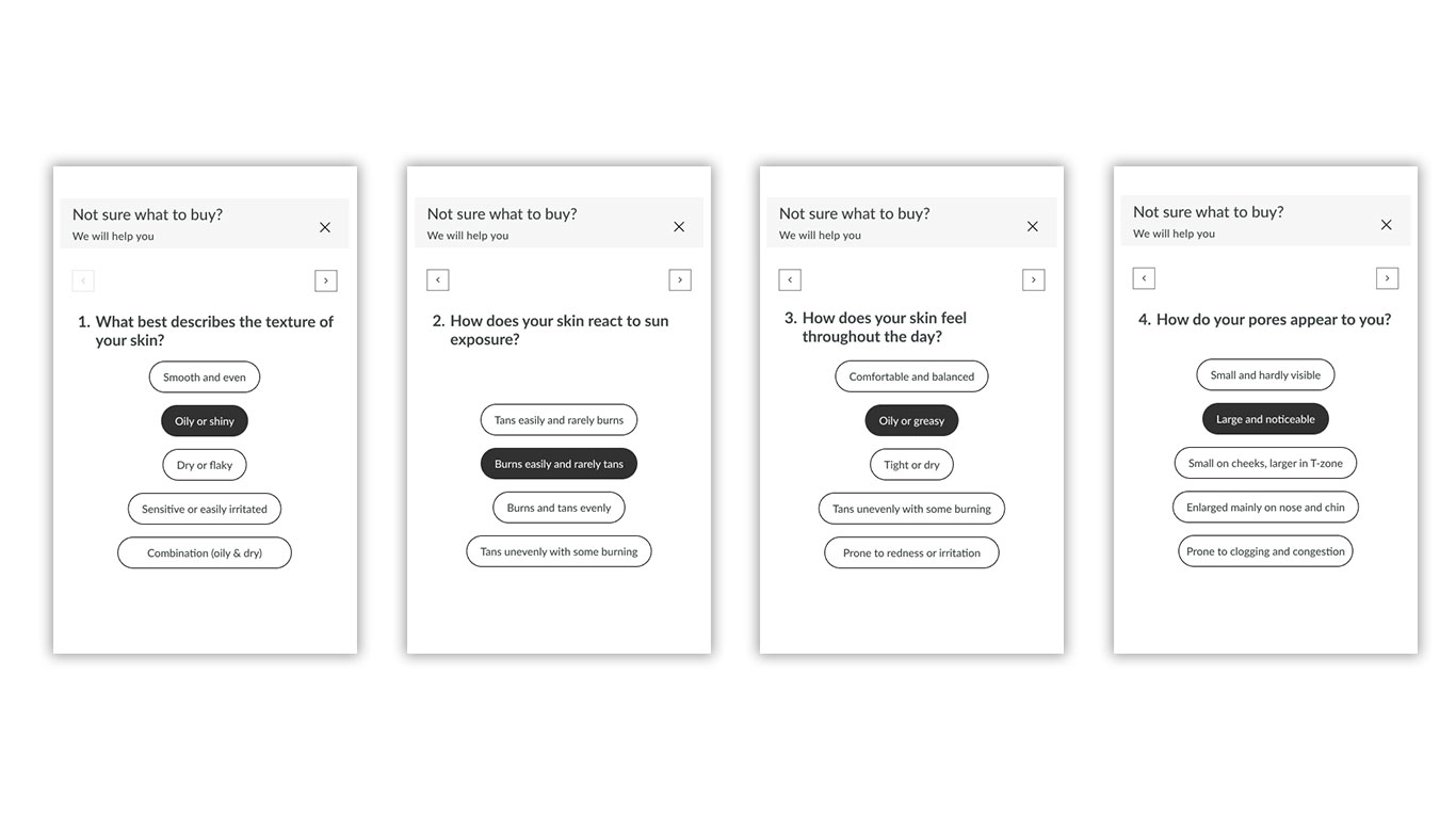 Hesitation state and reassurance UI