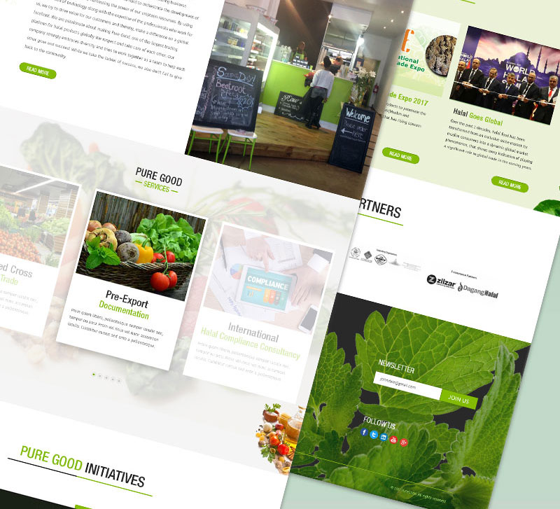 Puregood inner pages and responsive layouts